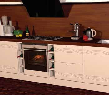 40 Fóliázott Bútorfrontok M861 OCEAN Minimum ajtóméret: 358 245 mm Élprofil: R3