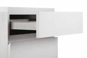 72 Fiókoldalak SAME SAMBOX 54 fém fiókoldal garnitúra 54 mm oldalmagasság, kiszerelés: 10 garnitúra/doboz Cikkszám: Hossz (mm) Szín 08989 400 fehér