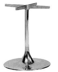 .134 Bisztró asztallábak nbrt55 - alumínium talp: ø550 mm laptartó konzol: 562x562 mm láb: ø50 mm magasság: 20 mm asztallap: max.