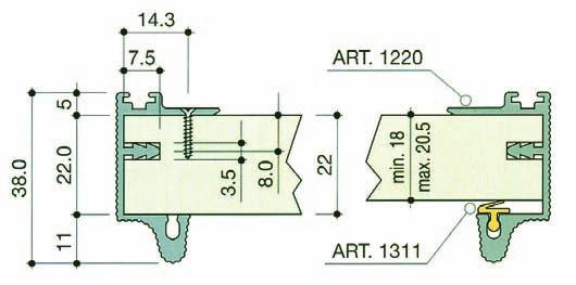 db 1202-es felső vezető (jobbos-balos) 2 db 1243-as alsó állítható,