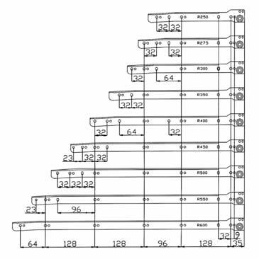 0000660100 nal 1800 Önbehúzós fiókcsúszó szín: krémfehér (RAL9001) teherbírás: 35 kg hossz.