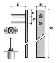 85 zárócsap hossza: 41 mm 00003200510 Központi fiókrögzítő csap anyag: nyers cink n16.0.60 A=13 mm 00003200800 n16.