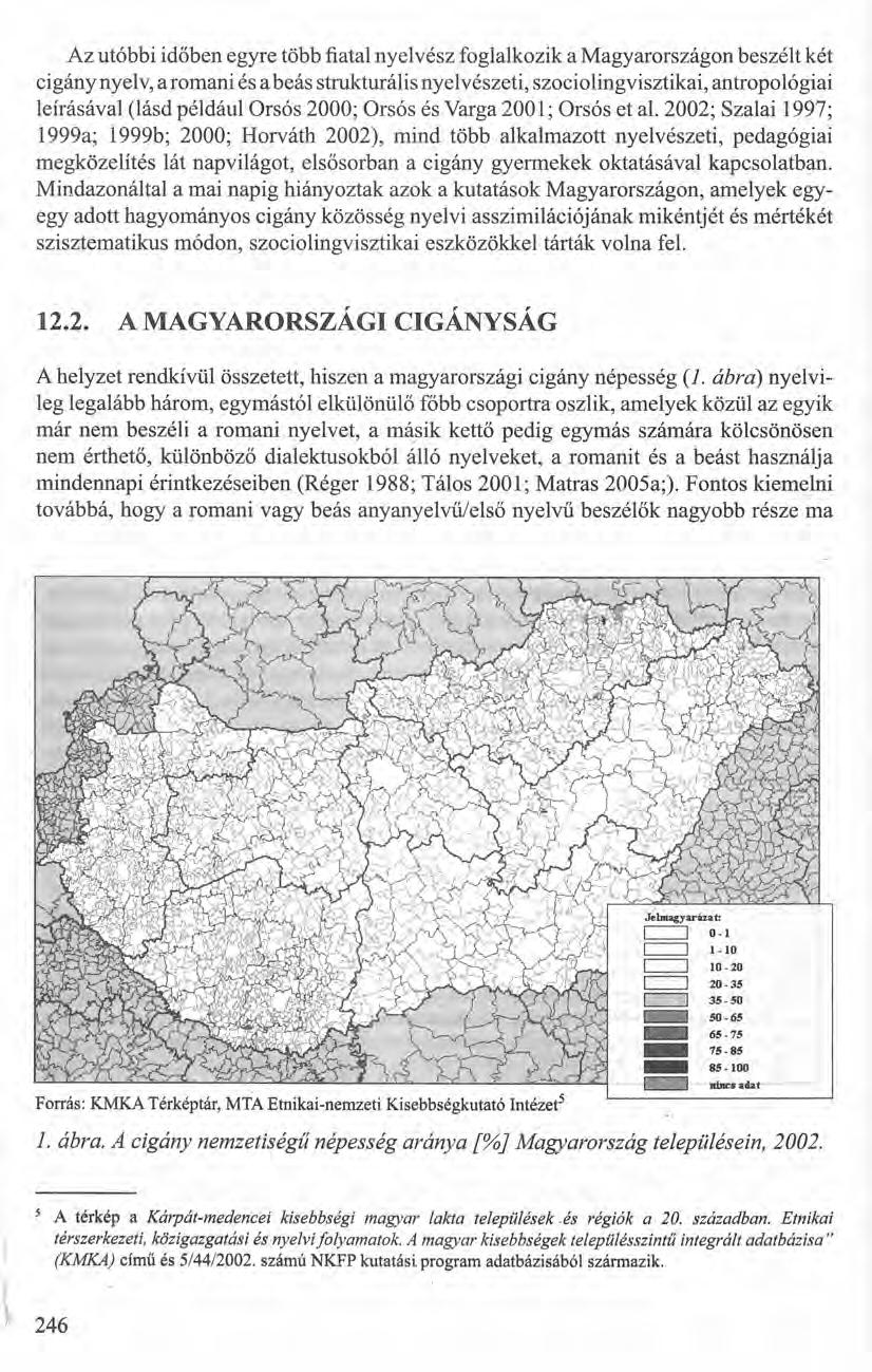 Az utóbbi időben egyre több fiatal nyelvész foglalkozik a Magyarországon beszélt két cigány nyelv, a romani és a beás strukturális nyelvészeti, szociolingvisztikai, antropológiai leírásával (lásd