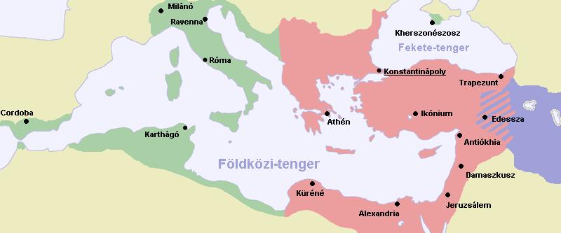 A BIZÁNCI BIRODALOM HANYATLÁSA a Komnénos-ok birodalma (1180 k.