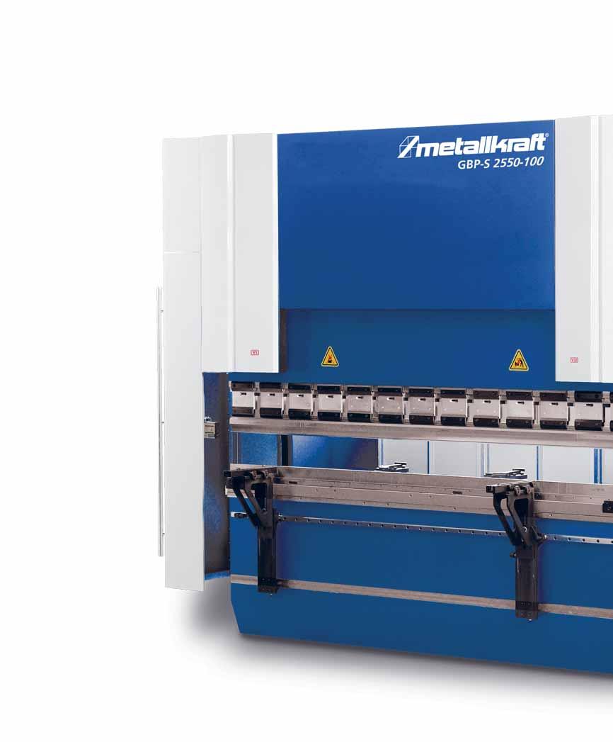 Optimum katalógus 2015-16 Metallkraft TOVÁBBI INFORMÁCIÓKÉRT LÁTOGASSON EL WEBOLDALUNKRA: GBP-S CNC vezérlésű élhajlító, 4-tengelyes, motoros asztalelőfeszítés, munkaszélesség 1250 mm 6000 mm, m,