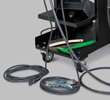 elektródaletapadás Arc-Force -szabályzás; automatikus hegesztőteljesítménykiegyenlítés a beállított értékre A porbeles huzalhegesztés védőgáz nélkül is lehetséges pl.