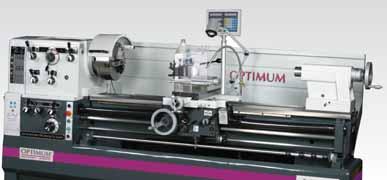 Optimum Katalógus 2015-16 TOVÁBBI INFORMÁCIÓKÉRT LÁTOGASSON EL WEBOLDALUNKRA: turn D 560 X 1500 / D 560 X 2000 / D 560 X 3000 Robosztus vezér- és vonóorsóval szerelt esztergagép, nagy flexibilitás,