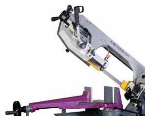 Fémmegmunkálás Metallbearbeitungsmaschinen ipari célra für Handwerker und Industrie saw S 181 / S 181 G - Robosztus szalagfűrészgép fémmegmunkáláshoz fokozatmentes, hidraulikus süllyesztéssel