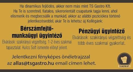 JÖJJÖN EL, HALLGASSA MEG RÉSZLETES TÁJÉKOZATÓNKAT LAKÓHELYE KÖZELÉBEN! 06 30/570-64-54 jelentkezes@delego.hu DELEGO Személyzeti Szolgáltató Kft. www.delego.hu Munkaerő-kölcsönzői nysz: 1432-1/2012-1300-915; E-mail: info@delego.