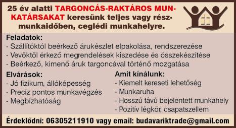 munkatapasztalat Szállás biztosított. Utazási költségtérítés. Valós uniós bérezés. Túlórázási lehetőség. Azonnali kezdés. Jelentkezni lehet: 06-70/341-4477, 06-70/408-4564 munka157@gmail.