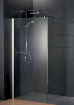 zuhanykabin 6 mm-es biztonsági üveg moder H-fogantyúk, alul kiakasztható ajtók, duplagörgőkocsis, csapágyazott görgők alumatt