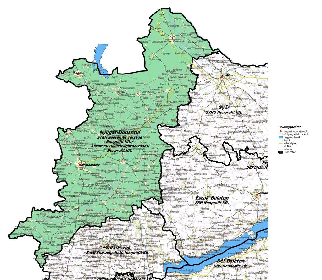 - STKH Sopron és Térsége Környezetvédelmi és Hulladékgazdálkodási - Kisalföldi Kommunális Hulladékgazdálkodási Közszolgáltató Szolgáltatásban résztvevő további cégek: - Kőszegi Városüzemeltető -