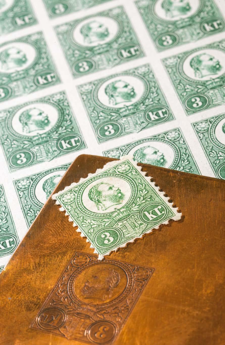 20 Az 1871-es bélyegkiadás réznyomású