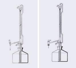 1-18 DIGITÁLIS ADAGOLÓ, BÜRETTÁK, MIKRO ÉS AUTOMATA (PELLET) BÜRETTÁK A Continuous RS digitális kijelzésű folyadék adagoló büretta laboratóriumi vegyszeres üvegre szerelve kiválóan alkalmazható