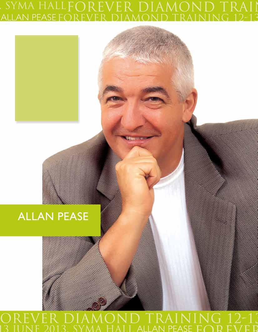 Októberi Gyémánt Képzésünk egyik külföldi vendégelőadója Allan Pease lesz.