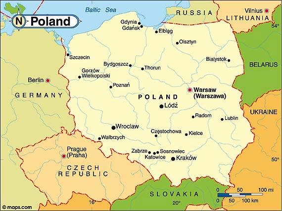 Lengyelország Terület: 312000 km 2
