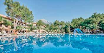 JEANS CLUB HOTELS SAPHIRE ***** (Tekirova) A szálloda közvetlenül a tengerparton épült, Tekirova-ban, kb. 18 km-re Kemertől, kb. 75 km-re Antalya repülőterétől.