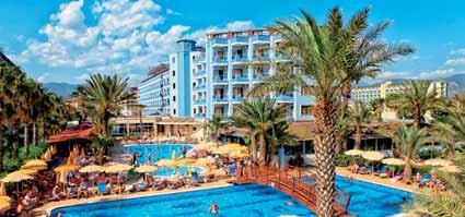 A vendégek a Caretta Beach tengerpartját használhatják. CLUB H. CARETTA BEACH**** (Konakli) A szálloda közvetlenül a tengerparton fekszik, kb.