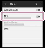 Egyérintéses csatlakozás (NFC) okostelefonhoz (Android 4.