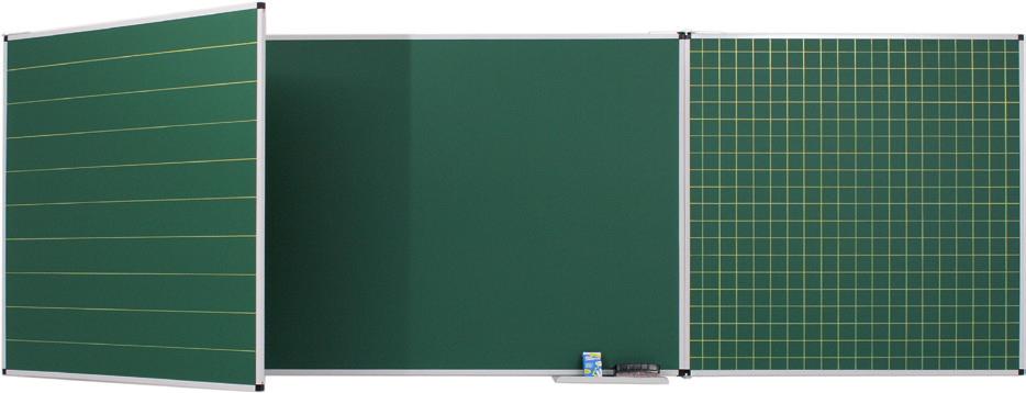Krétás zöld zománc-acél táblák Oltártábla (dupla oldalszárnyas tábla) Háromelemes tábla, melynek a középső része falhoz rögzített, az oldalán található két szárny ki be hajtható.