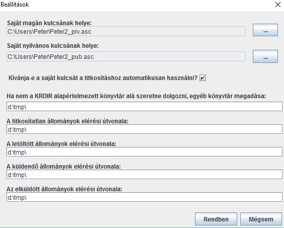 automatikusan hozzáadja, így biztosítva, hogy pl. a bíróságnak beküldött KR-t szükség esetén mi is ki tudjuk titkosítani. 11.4.