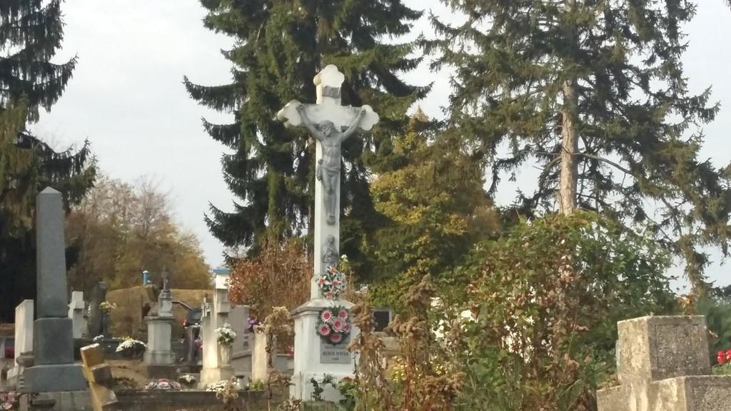 4.1.2. Temető területe: A település magas pontján, a Faluház feletti dombon helyezkedik el a temető.