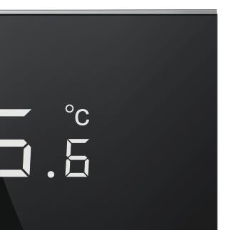 termosztát-kontaktus Kijelző: LCD, 60x64 mm Háttérvilágítás: