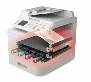fejlett Replaceable Ink Pack System (RIPS) rendszernek köszönhetően kevés felhasználói