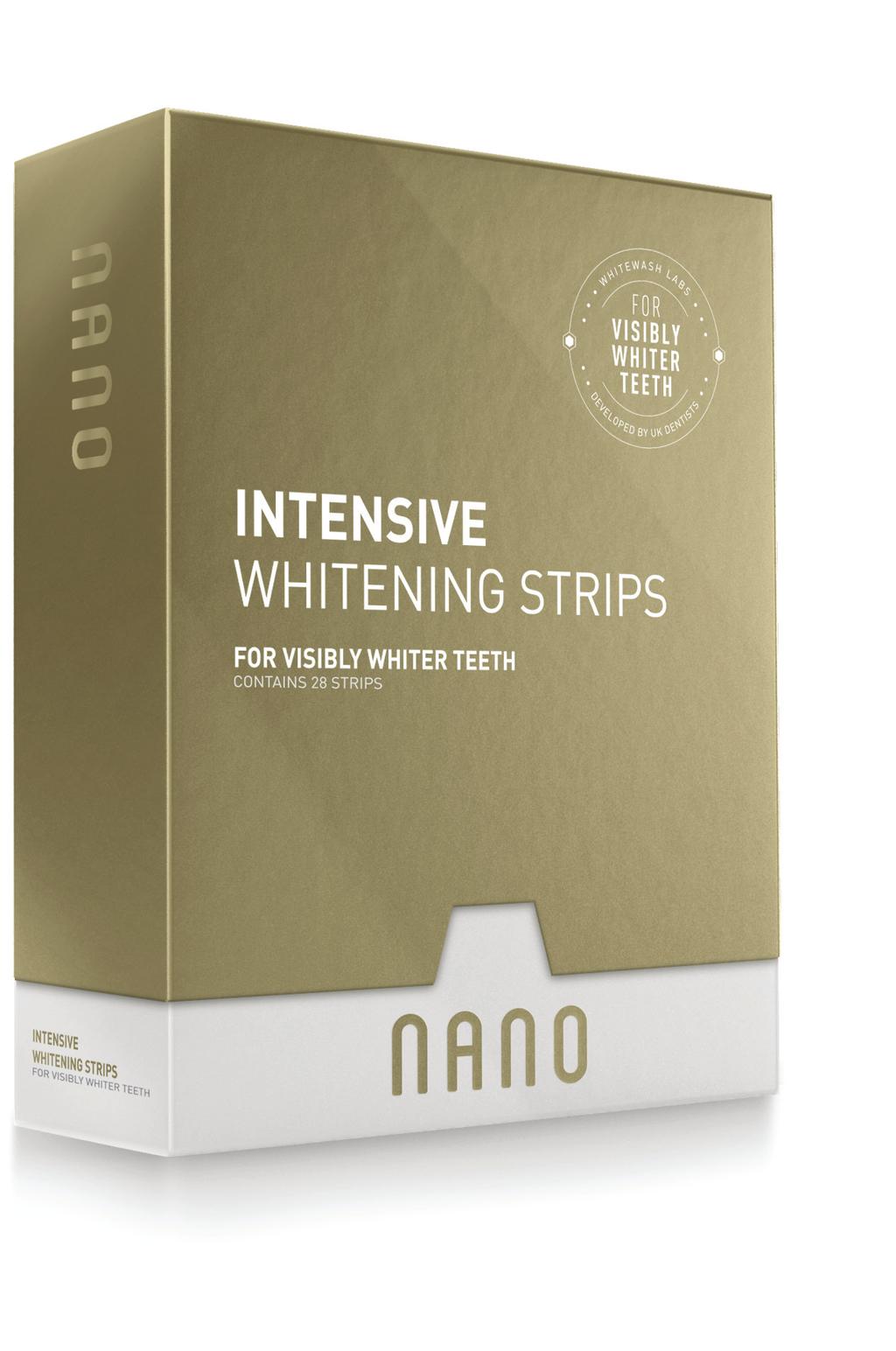 whitewash fehérítő csík 10 nano Intensive Whitening STrips (NWS-01) Érzékeny fogakra tervezve.