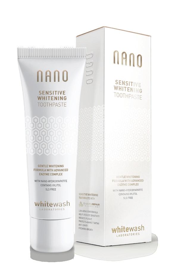 whitewash érzékeny fogakra tervezve 14 Nano sensitive whitening toothpaste - fehérítő fogkrém (NT-02) A whitewash Nano fogfehérítő fogkrém brit fogorvosok által fejlesztett termék, a legerősebb