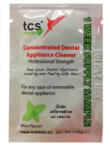 39 tcs Concentrate Denture Cleaner Klórmentes fogsortisztító por.