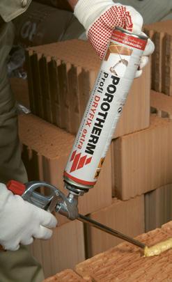 Megoldás falazatra Porotherm Profi Dryfix extra ragasztó Falazóanyag CSOMÓPONTOK RÉSZLETRAJZOK BEÉPÍTÉSI ELŐÍRÁSOK TERVEZÉSI ELŐÍRÁSOK Termékadatlapok BEVEZETŐ MŰSZAKI ADATOK Termék leírás