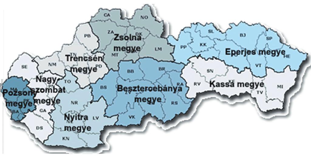 Szlovákia közigazgatási felosztása Mivel a régiófejlesztés, az Európai Unió regionális támogatási alapjának felhasználása, az idegenforgalom, a közútfejlesztés, a tömegközlekedés összehangolása, a