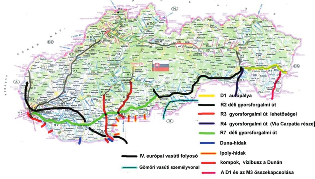 tóút, amely összekötné Szlovákiát Magyarországgal. Szlovákiában ez az R3-as autóút lehetne, amelynek Zólyomtól délre haladó szakaszán korábban három nyomvonal merült fel.