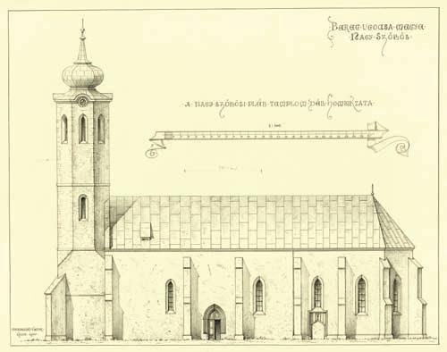 NAGYSZÔLÔS (ВИНОГРАДІВ), PLÉBÁNIATEMPLOM tartozott, 1411-ben kegyura, Perényi Péter az egyház Lôrinc nevû rektorának halálát követôen az esztergomi egyházi illetékeseknek mutatta be az új rektort,