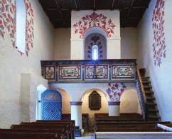 CSARODA, REFORMÁTUS TEMPLOM 8. Templombelsô kelet felé a réteget, mely kapcsolódik Lónya, Laskod, Gerény (Горяни) és Palágykomoróc (Паладь-Комаровцы) korai falképeihez, Entz és nyomán sokan a XIII.