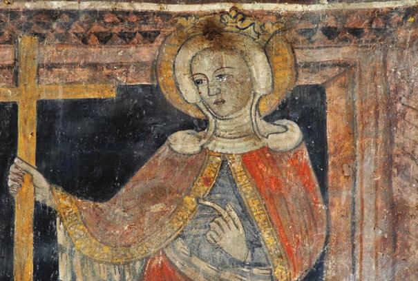 NAGYBÉGÁNY (ВЕЛИКА БІГАНЬ), REFORMÁTUS TEMPLOM rást, és megkezdtük a falkép feltárását, melyen csak egy dicsfény volt némileg sejthetô, mivel felületét enyves, illetve részben meszes festékrétegek