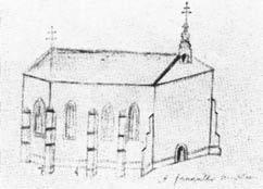 KISVÁRDA, RÓMAI KATOLIKUS TEMPLOM 11. A templom 1779-ben záródó szentségtartó fülke került elô. A fülke kôkeretes, külsô oldala erôsen, egészen a falsíkig visszavésett.
