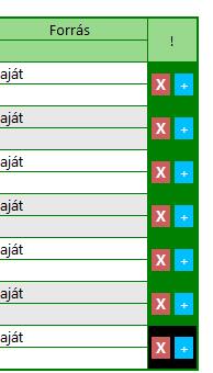 d) eprofil bejegyzések törlése, letöltése Az eprofilban szeplő bejegyzések közül az saját magunk által feltöltöttek törölhetők. Ez a profillista gombját használva tehető meg.