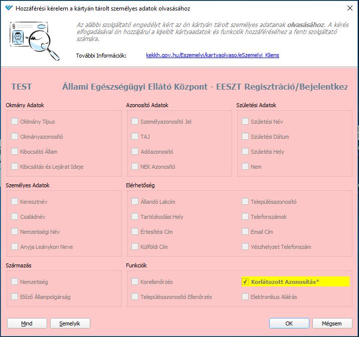 Engedélyező kód kérése hibát okozhat, ha: 1. Nincs internetkapcsolata, 2. az EESZT rendszer nem elérhető, 3. vagy nem a megfelelő SSL tanúsítvány van telepítve a számítógépen.