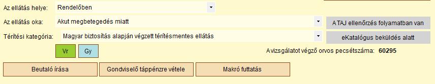 4. ekatalógus kezelés Az ekatalógus bejegyzések küldése az ellátások elmentésekor automatikusan