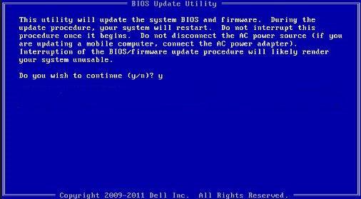 4. ábra. DOS BIOS-frissítési képernyő Rendszer- és beállítás jelszó A számítógép védelme érdekében beállíthat egy rendszerjelszót vagy beállítás jelszót.
