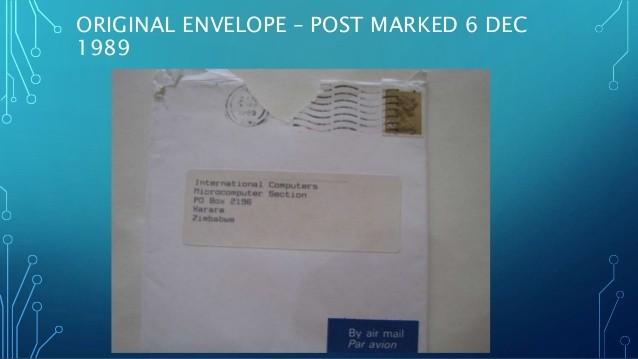 1989. PC Cyborg Corporation AIDS információs floppy - 26 ezer egészségügyi intézménynek - 3 példány Magyarországra: a Hematológiai Intézet, a