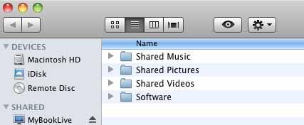 A MEGHAJTÓ KEZELÉSE A WD QUICK VIEW HASZNÁLATÁVAL Mac OS X: A nyilvános megosztás tartalma a Finderben jelenik meg.