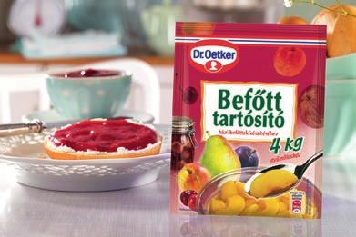 Oetker Dzsemfixek természetes alapanyaga a gyümölcspektin, mely a hagyományosan órákig tartó főzési folyamatot 1-3 percre rövidíti. A Dr.