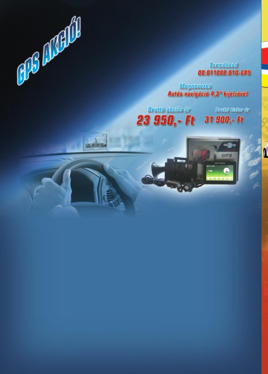 Osz-Car IX.1.szám 2010/03/10 14:01 Page 16 Tulajdonságok: - Képernyõ mérete: 4,3'', érintõképernyõs - Processzor: CENTRALITY 372MHz. - Operációs rendszer: Windows CE core 5.0. - ATLAS III GPS vevõ - Videó lejátszás: WMV,AVI, ASV - E-könyvtár, szórakoztató funkciók - Egyszerû menürendszer ikonokkal - Zenelejátszás: MP3, WAV, WMA9.