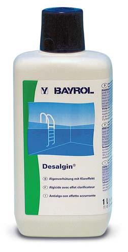 BAYROL VEGYSZEREK / BAYROL CHEMICALS DESALGIN, DESALGIN JET ALGAÖLÔ VEGYSZEREK / ALGAECIDE DESALGIN: Folyékony algaölô koncentrátum,