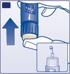 I Az injekció beadása előtt mindig ellenőrizze, hogy egy csepp megjelenik-e a tű hegyén. Ezzel meggyőződik arról, hogy az inzulin áramlása biztosított.