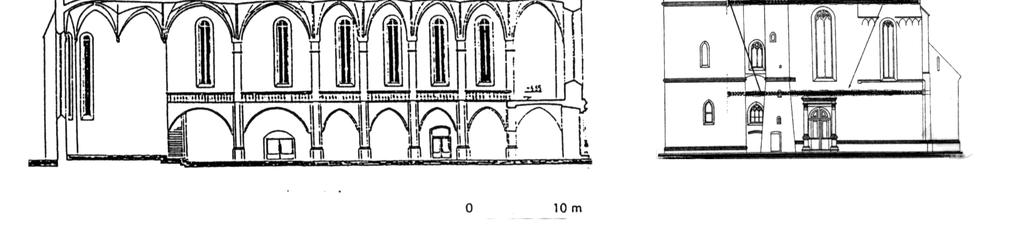 A középkori tetımőködés alapelveit semmibe vevı 1898-99 évi felújítás a tetıszerkezetet megerısítette ugyan, de erıjátékának átalakításával (a kötıgerendák kiváltása a téglaboltozat tartóoszlopaira