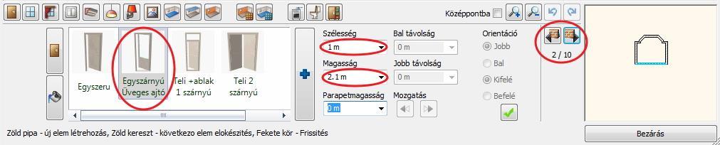 1. Lecke: Nappali tervezés 11 5. Kedvencek: Az utoljára használt anyagok és típusok találhatóak meg. 6. Egyéb: A Design Centerből további anyagokat, típusokat választhat. 7.